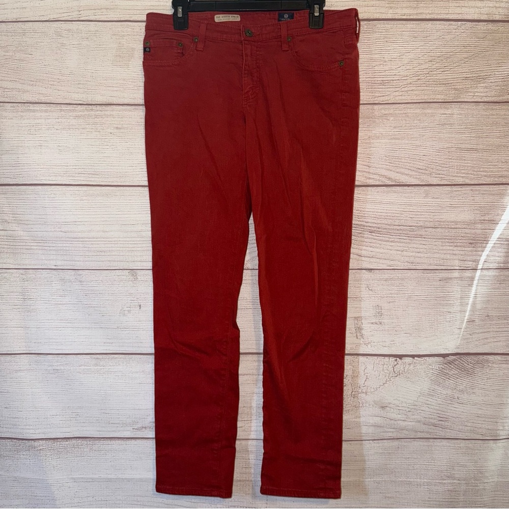 ADRIANO GOLDSCHMIED The Stevie Ankle Slim Straight Ankle Red Women’s Jeans/Pants